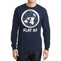 Flat Af Flat Earth Society Long Sleeve Shirts | Artistshot