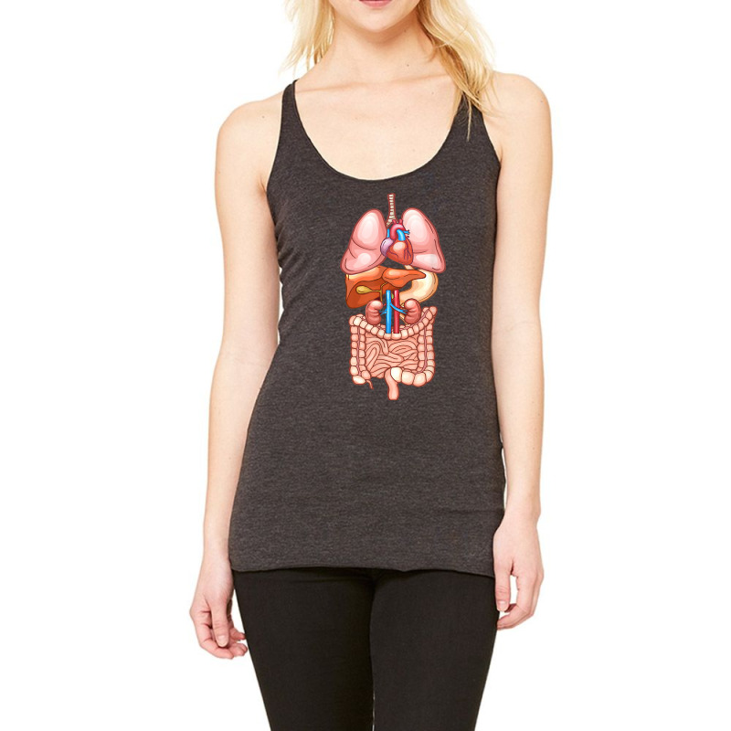 Halloween T Shirt Internal Organ Diagram Anatomy Racerback Tank by laloormis | Artistshot