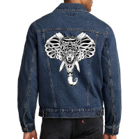 Elephant Ornate Men Denim Jacket | Artistshot