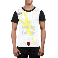 In My 40s Waiting For Magic   White Text 34 Graphic T-shirt | Artistshot