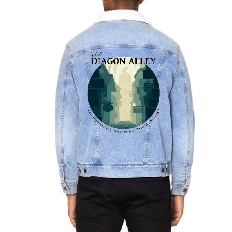 Magic Alley 28 Unisex Sherpa-Lined Denim Jacket by koromaqazit | Artistshot