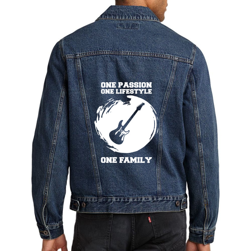 Electric Guitar Player Quote I Guitarist Men Denim Jacket | Artistshot