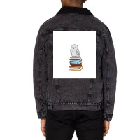 Magic Owl On Books 29 Unisex Sherpa-lined Denim Jacket | Artistshot