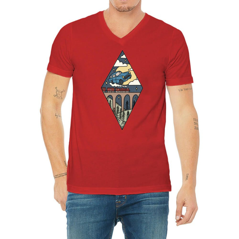 Magic Transport 52 V-Neck Tee by koromaqazit | Artistshot