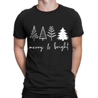 Merry And Bright Christmas Tree Tank Top T-shirt | Artistshot