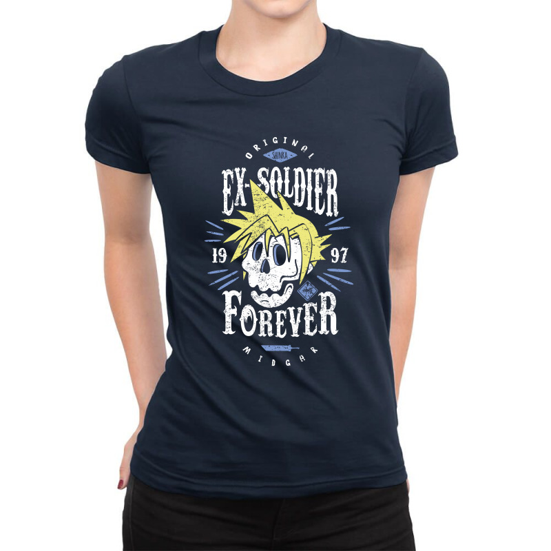 Ex-soldier Forever Ladies Fitted T-Shirt by Olipop | Artistshot