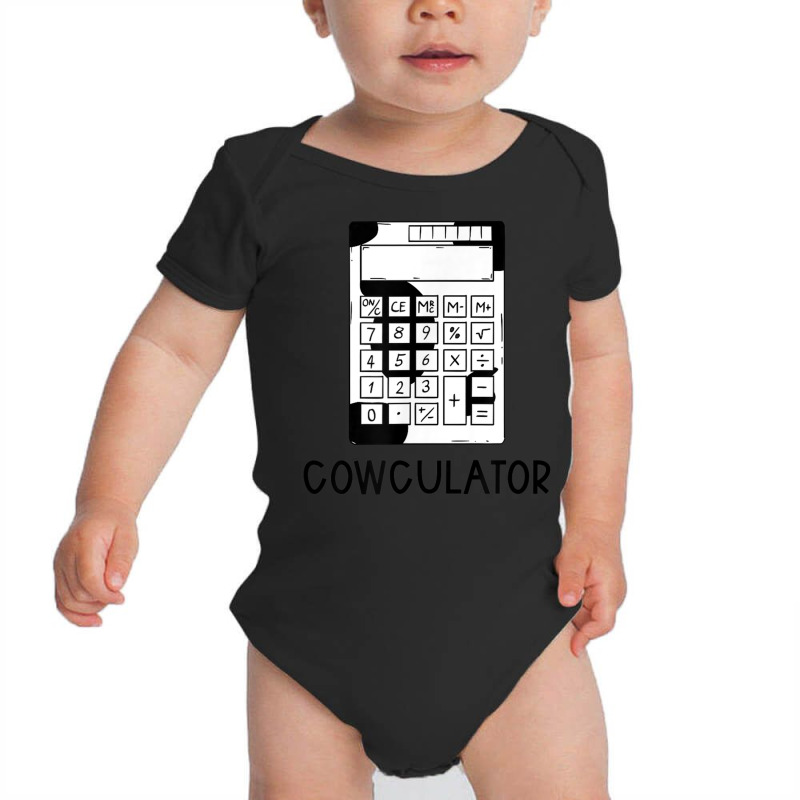 Cowculator   Cute Funny Calculator Math Teacher T Baby Bodysuit by choninzel | Artistshot