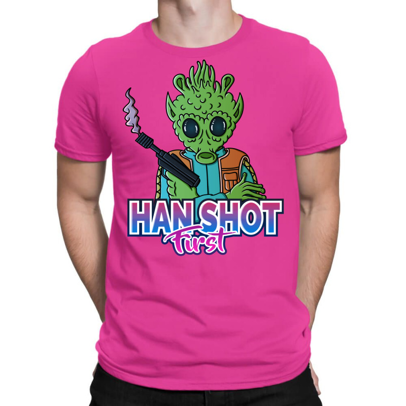 Han Shot First! T-Shirt by luelfeninao | Artistshot