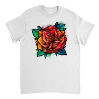 Colorful Rose   Garden Gardener Botanist Flowers R Classic T-shirt | Artistshot