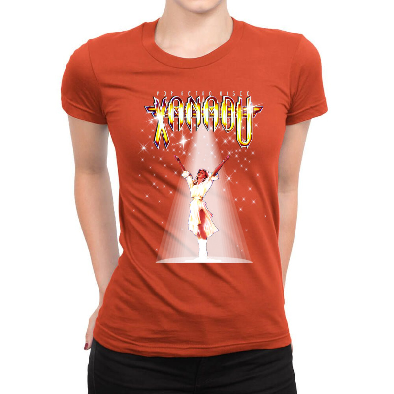 A Million Lights   Xanadu   Olivia Newton John   D Ladies Fitted T-Shirt by salvanspiza3 | Artistshot