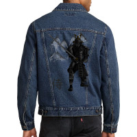 Honor Samurai   Black Version Men Denim Jacket | Artistshot