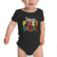 Team First Grade Teacher Students Back To School N Baby Bodysuit | Artistshot