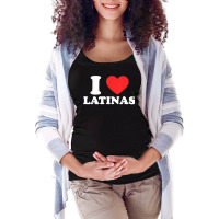 Mens I Love I Heart Latinas Tshirt Funny Red Heart Maternity Scoop Neck T-shirt | Artistshot