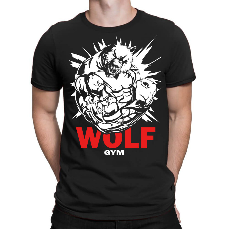 Wolf Gym Beast Power T-shirt | Artistshot