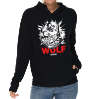 Wolf Gym Beast Power Lightweight Hoodie | Artistshot