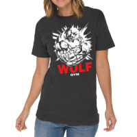 Wolf Gym Beast Power Vintage T-shirt | Artistshot