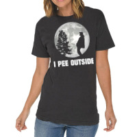 I Pee Outside I Love Peeing Outside Funny Camping Vintage T-shirt | Artistshot