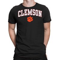 Clemson Tigers Arch Over Black Officially Licensed T-shirt | Artistshot