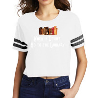 When In Doubt Go To The Library 28 Scorecard Crop Tee | Artistshot