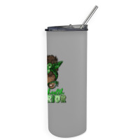 Mental Health Warrior Afro Messy Bun Skinny Tumbler | Artistshot