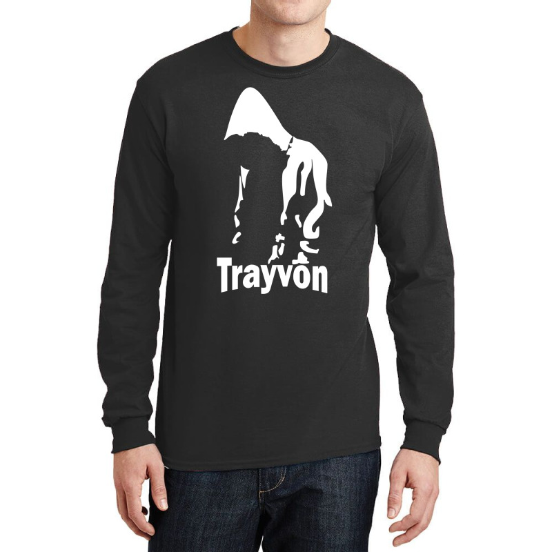 The Trayvon Martin Silhouette Design Long Sleeve Shirts | Artistshot