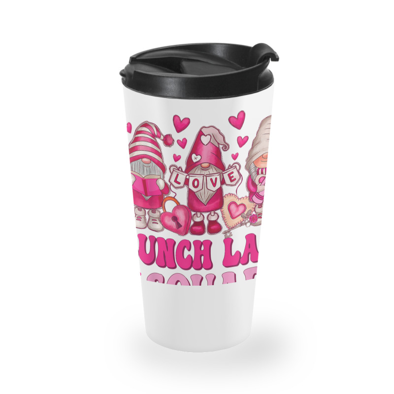 Lunch Lady Teacher Squad Valentines Day Gnomes Hol Travel Mug | Artistshot