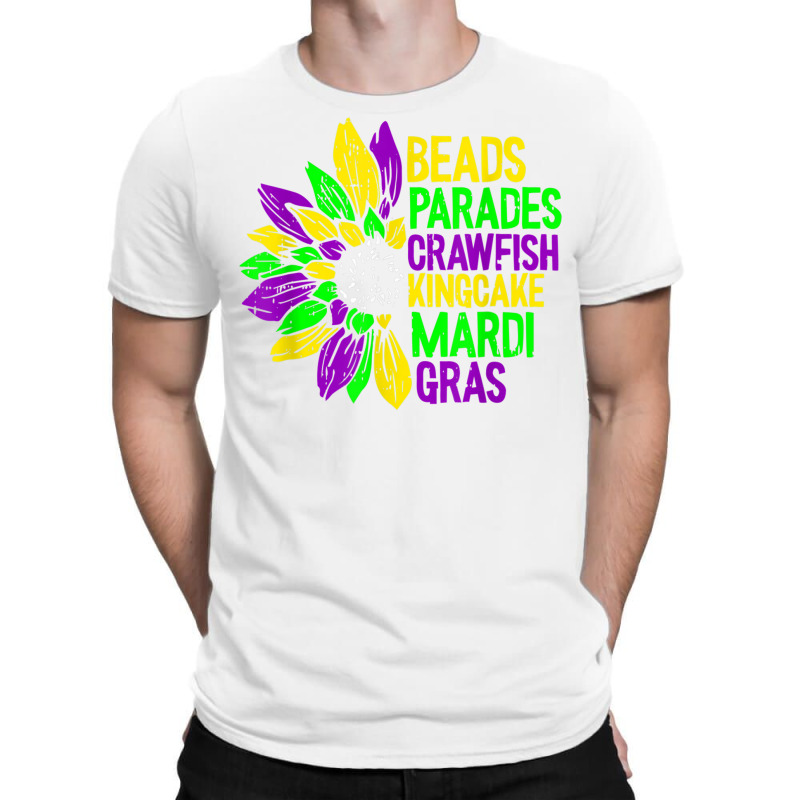 Beads Parades Crawfish Kingcake Mardi Gras Masquer T-shirt | Artistshot