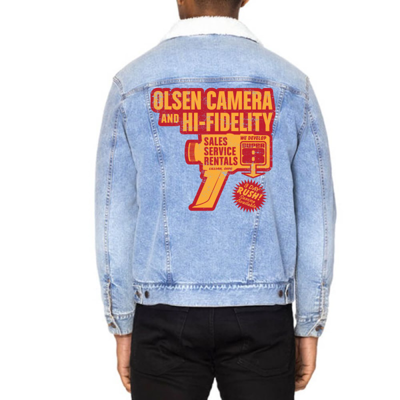 Olsen Camera Unisex Sherpa-Lined Denim Jacket by gulfanarkamg | Artistshot