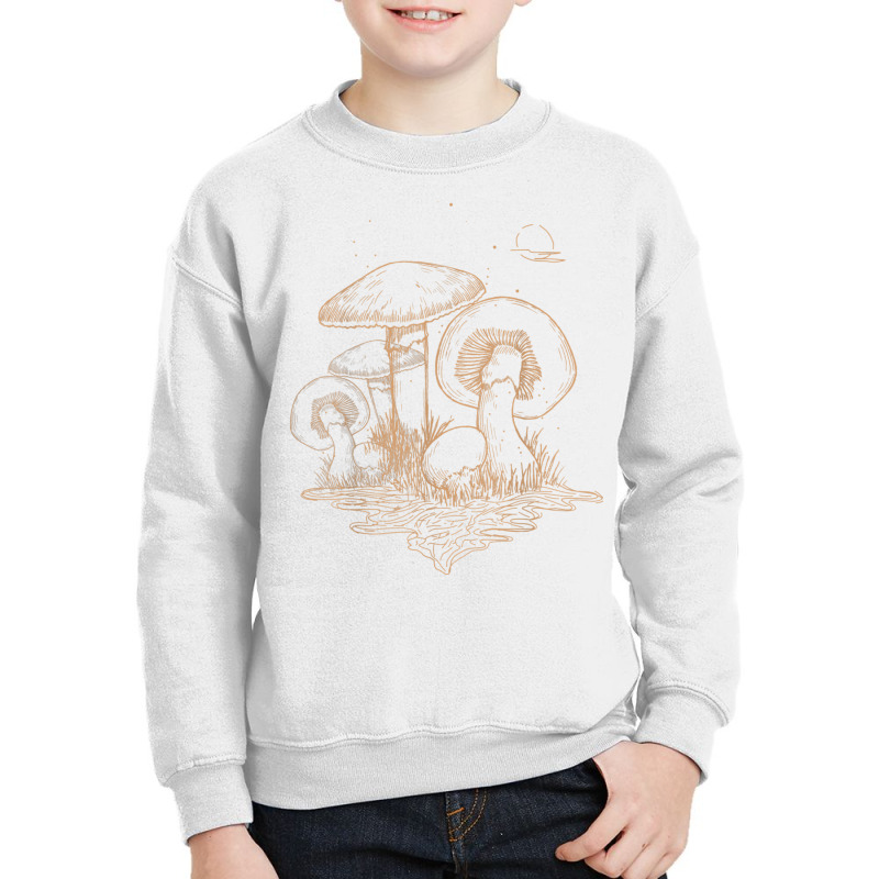 Awesome Mushrooms Shirt Fungi Mycology Lovers Myco Youth Sweatshirt by bettincam | Artistshot