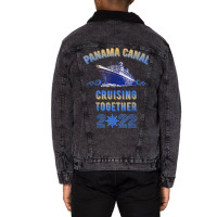 Panama Canal Cruising Together 2022 Family Friends Unisex Sherpa-lined Denim Jacket | Artistshot