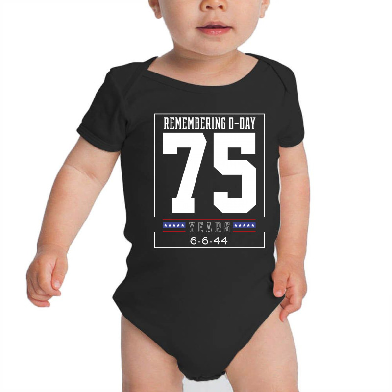 D-day 75th Anniversary June 6th, 1944 Wwii Memorial Baby Bodysuit by Diogo Calheiros | Artistshot