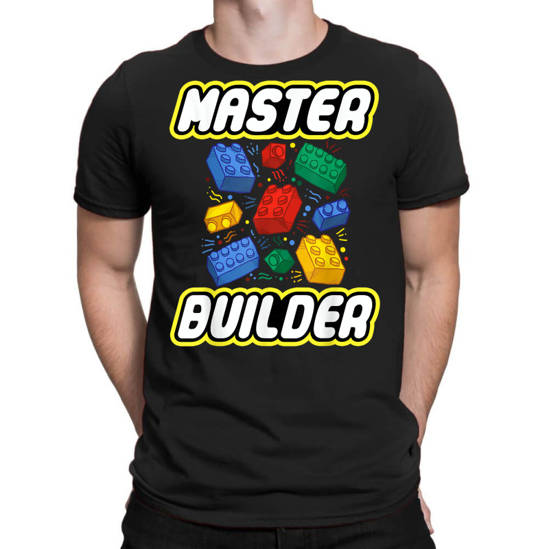 Brick Builder Blocks Funny Blocks Master Builder G T-shirt | Artistshot