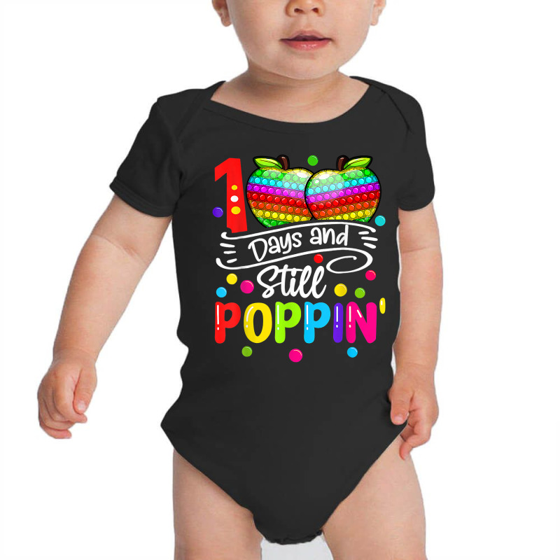 Happy 100 Days Of School And Still Poppin 100th Da Baby Bodysuit | Artistshot