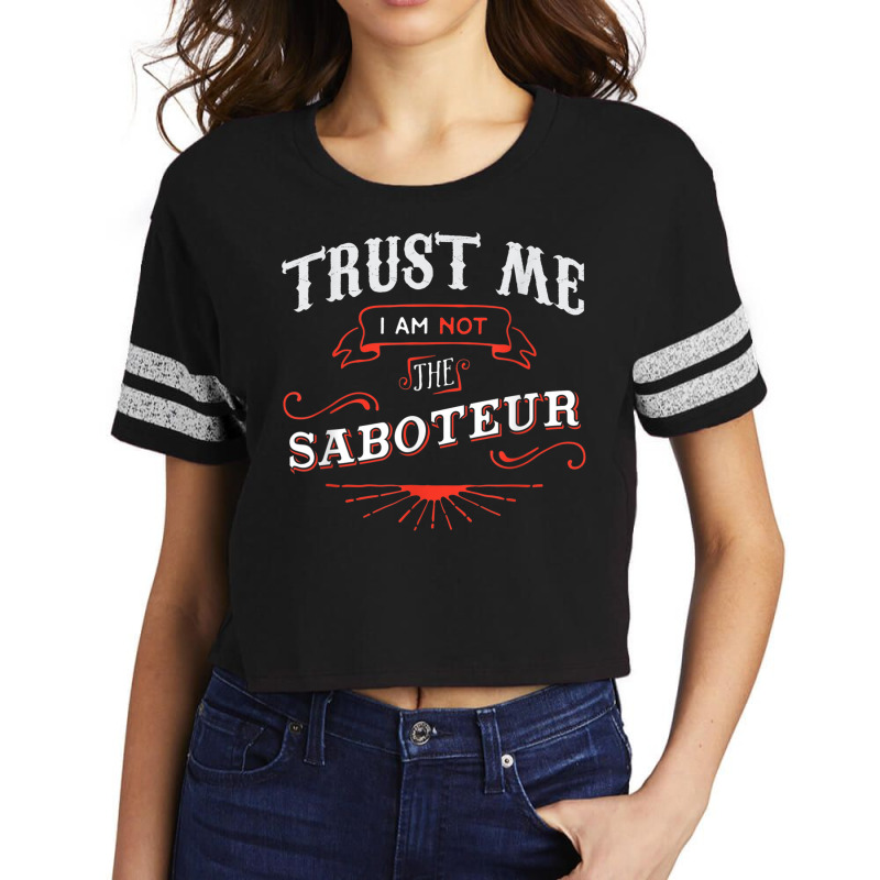 Board Game Funny T Shirt Trust Me I Am Not The Sab Scorecard Crop Tee by mheny | Artistshot