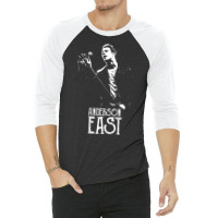 Anderson   White Stencil 2 East 3/4 Sleeve Shirt | Artistshot