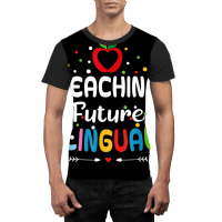 Teaching Future Bilinguals   Spanish Teachers Back Graphic T-shirt | Artistshot