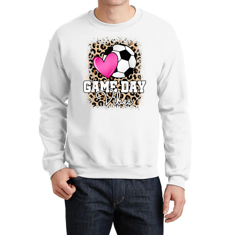 Game Day Soccer Leopard Print Women Girls Soccer T Crewneck Sweatshirt | Artistshot