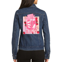 Japanese Pastel Soft Grunge Kawaii Strawberry Milk Ladies Denim Jacket | Artistshot