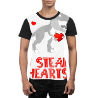 I Steal Hearts Dinosaur Valentines Day For Baby Bo Graphic T-shirt | Artistshot