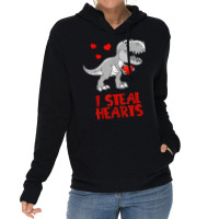 I Steal Hearts Dinosaur Valentines Day For Baby Bo Lightweight Hoodie | Artistshot