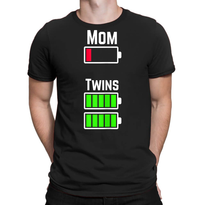 Womens Tired Twin Mom Low Battery Charge T Shirt T-shirt | Artistshot