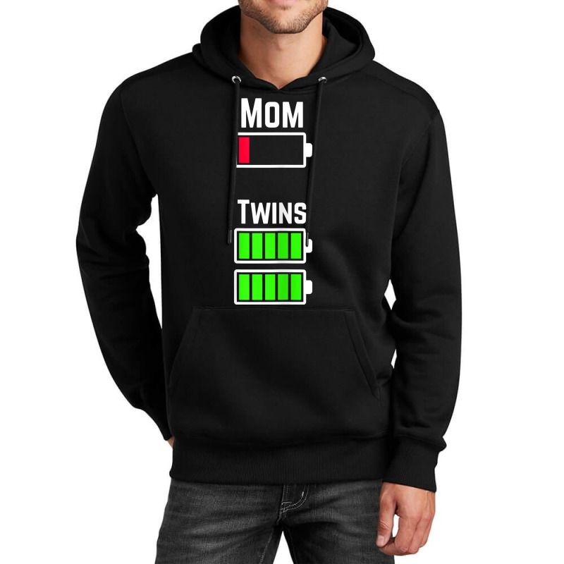 Womens Tired Twin Mom Low Battery Charge T Shirt Unisex Hoodie | Artistshot