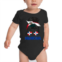 Dominicana For Girl Dominican Flag For Women Domin Baby Bodysuit | Artistshot