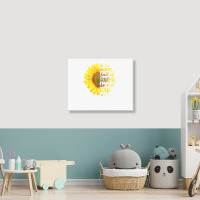 In A World Full Of Grandmas Be Lolli Sunflower T S Landscape Canvas Print | Artistshot