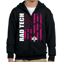 Radiologic Technologist Rad Tech Radiology Long Sl Youth Zipper Hoodie | Artistshot