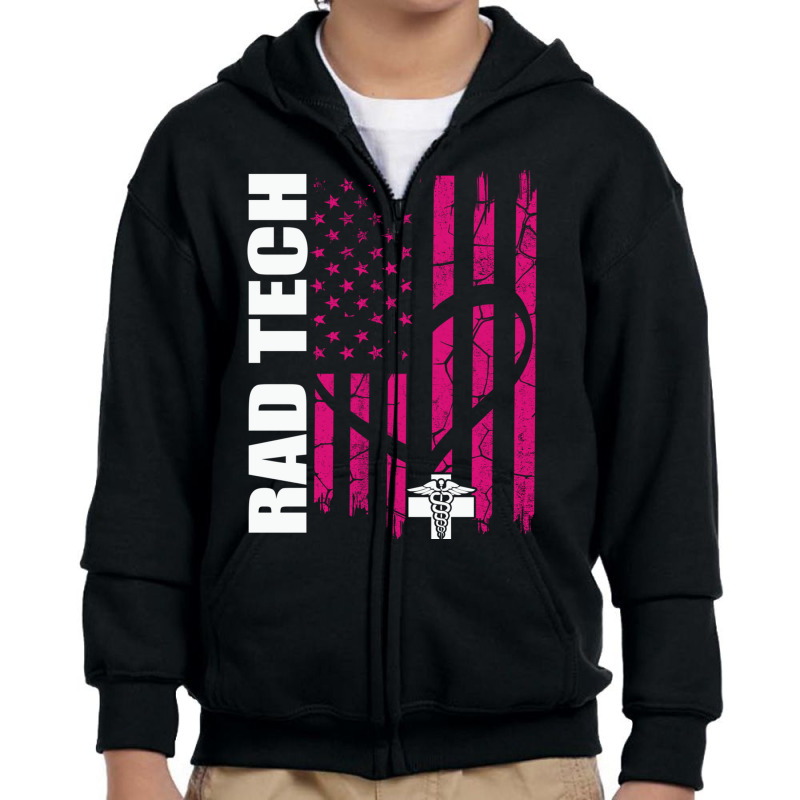 Radiologic Technologist Rad Tech Radiology Long Sl Youth Zipper Hoodie by voutsro | Artistshot