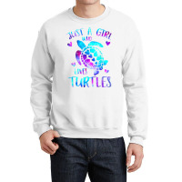 Just A Girl Who Loves Turtles Galaxy Space Sea Tur Crewneck Sweatshirt | Artistshot