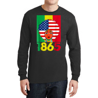 Juneteenth Afro American Flag 1865 Black Independe Long Sleeve Shirts | Artistshot