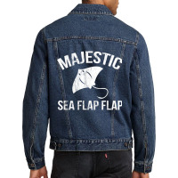 Hilarious Majestic Sea Flap Flap Stingray T Shirt Men Denim Jacket | Artistshot