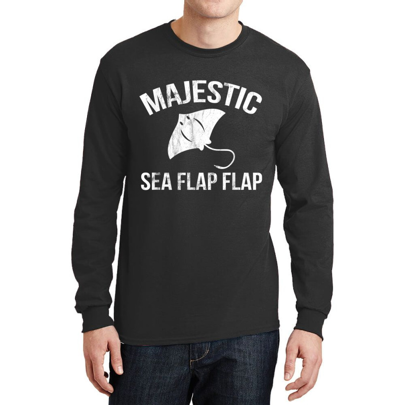 Hilarious Majestic Sea Flap Flap Stingray T Shirt Long Sleeve Shirts | Artistshot